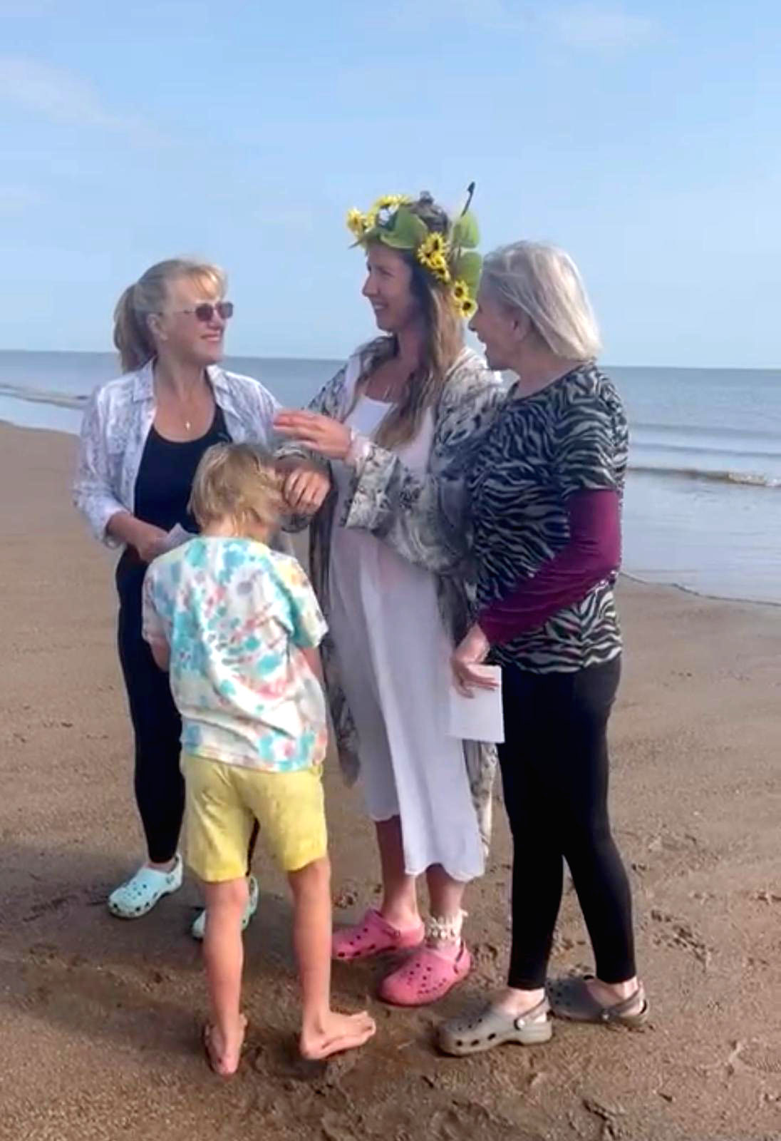Nina Baptism family