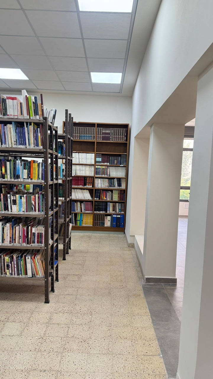Nazareth Evangelical College Library - shelves of books