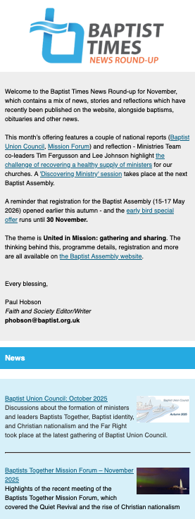 BT Round-up Nov 2025