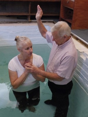 AIPM Robert baptising Lindsay
